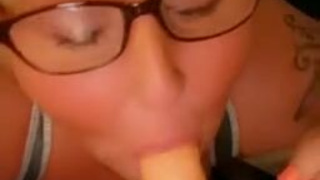 Gagging Gag Reflex Blowjob GIF