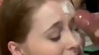 Facial Deepthroat Cumshot Cum Blowjob GIF