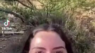 TikTok NSFW Deepthroat Blowjob Big Tits GIF