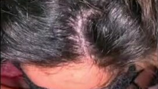 Real Couple POV Mask Long Hair Homemade Girlfriend Edging Deepthroat Couple CFNM Brunette Blowjob Amateur GIF